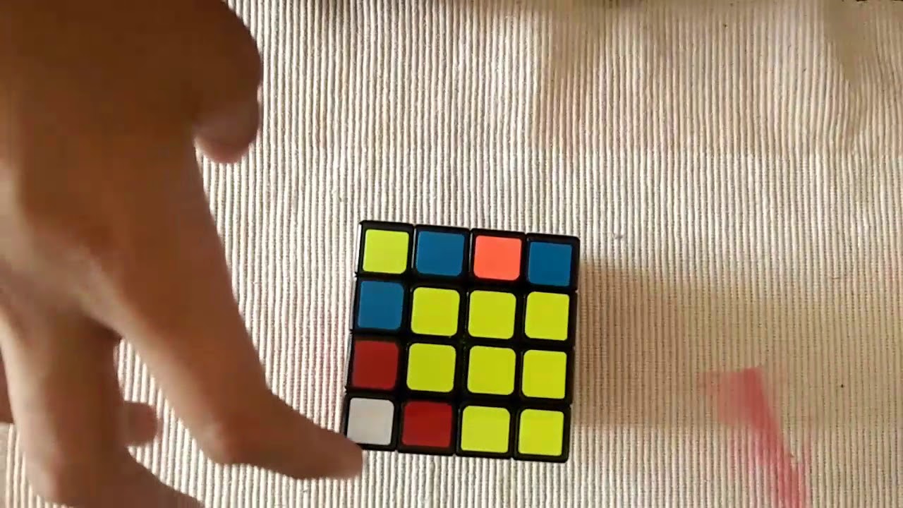 How to solve a 4x4 Rubik's cube using the yau method. Part 2 - YouTube