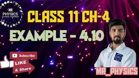 CLASS 11 (CHAPTER 4 )(EXAMPLE - 4.10)