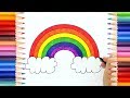 How to Draw a Rainbow Simple Easy Art💜💗💙
