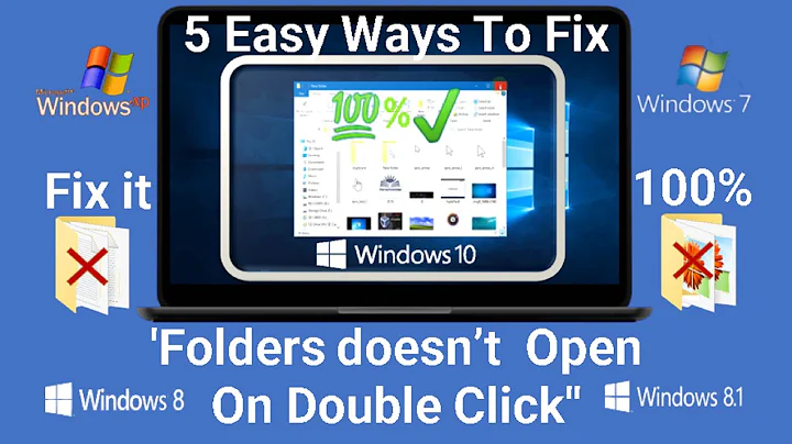 5 Ways to Fix "Can't Open Folders on Double Click" On Windows 10 | Folder Can't Open on Double Click