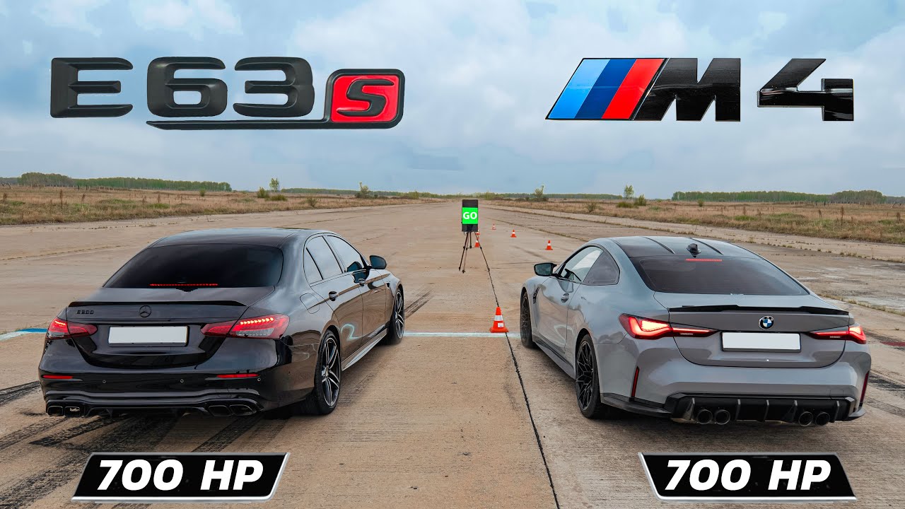 AMG E63s vs BMW M4 700 hp vs BMW M4 F82 vs AMG C43 + BMW X5 40d st.1 vs Mercedes-AMG GLC43