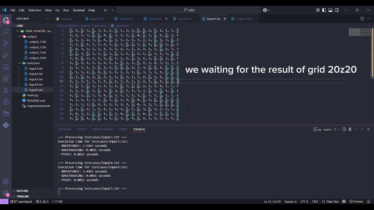 Gem Hunter Solver - AI Project Demo | VNU - HCMUS | 23CLC10