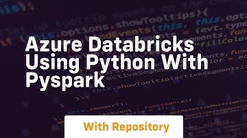 azure databricks using python with pyspark