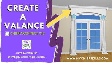 A tutorial on how to custom Valance using Polyline Solids and symbols in Chief Architect Premier X12
