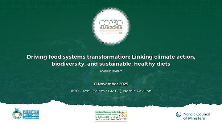 Driving food systems transformation: Linking climate, biodiversity and sustainable, healthy diets