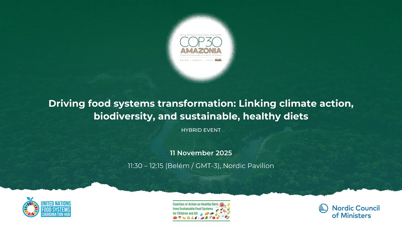 Driving food systems transformation: Linking climate, biodiversity and sustainable, healthy diets