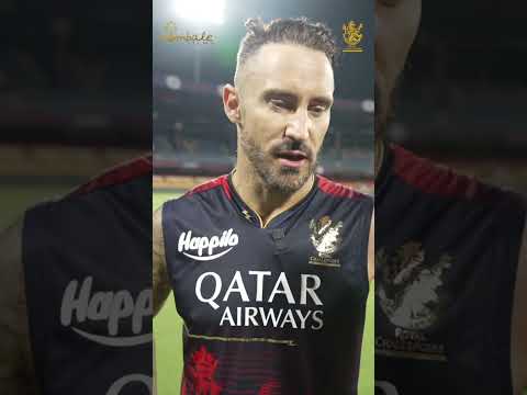 Walk the Talk ft. Faf du Plessis | RCB Bold Diaries