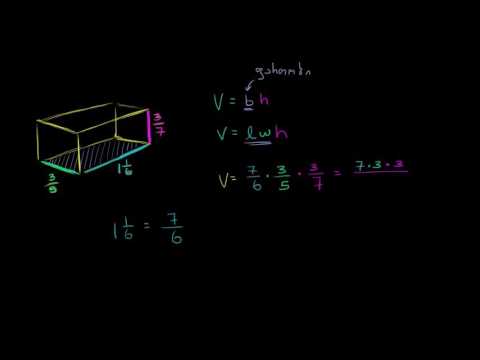 მართკუთხა პრიზმის მოცულობა: დანაწევრებული ზომები