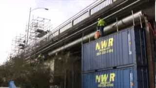 Replacing the Warren Avenue Bridge water main.