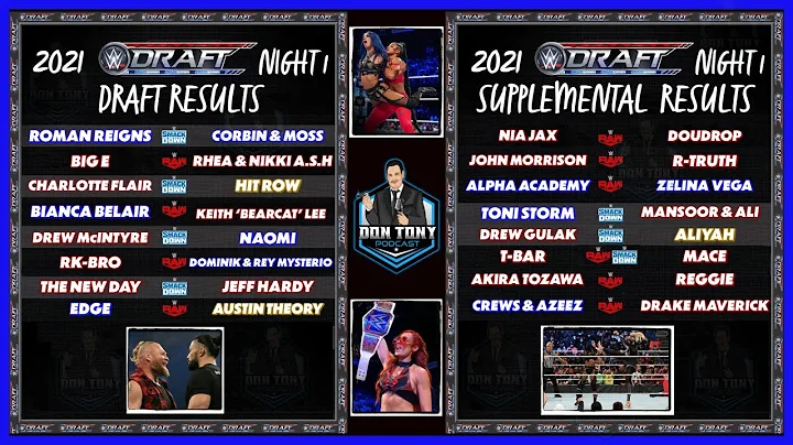 THE DON TONY SHOW 10/2/21: WWE DRAFT 2021 + SUPPLEMENTAL REVIEW; CROWN JEWEL UPDATES & MORE