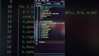 Amazing Graphics Design in Python's Turtle - VS Code #shorts #python