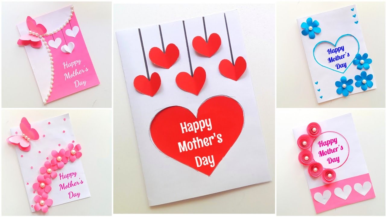 5 DIY Mother's Day greeting cards • Easy and Beautiful mothers day card ...