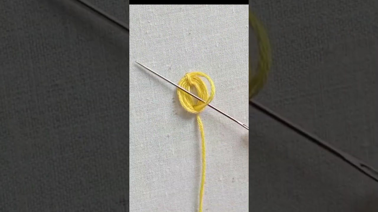 Easy tulip embroidery flowers