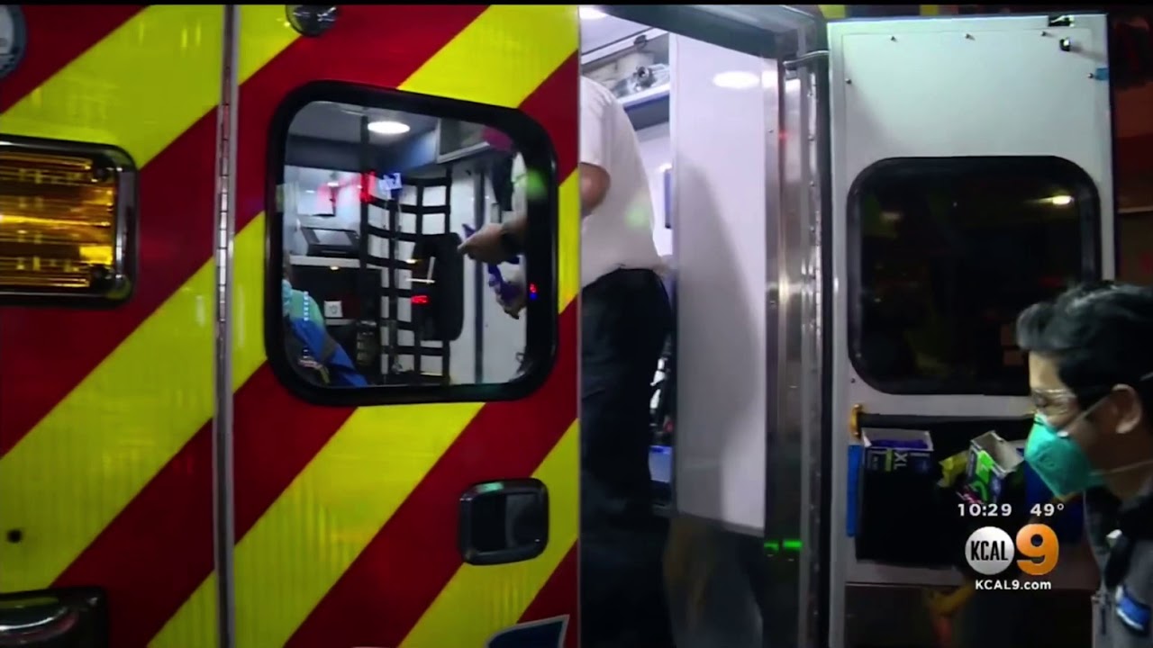 Care Ambulance EMTs are waiting at the hospital up to 2 - 4 hours at the hospital during COVID-19