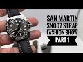 1 watch, 5 new looks: San Martin SN007 V1 BHS edition strap fashion show part 1