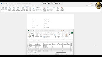 How to Mail Merge in Word Document with Excel