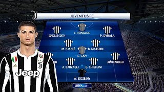 Juventus lineup with ronaldo - vs barcelona please like and subscribe