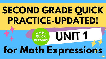 Math Expressions 2nd Grade Unit 1 Quick Practices- UPDATED QUICK VIDEO