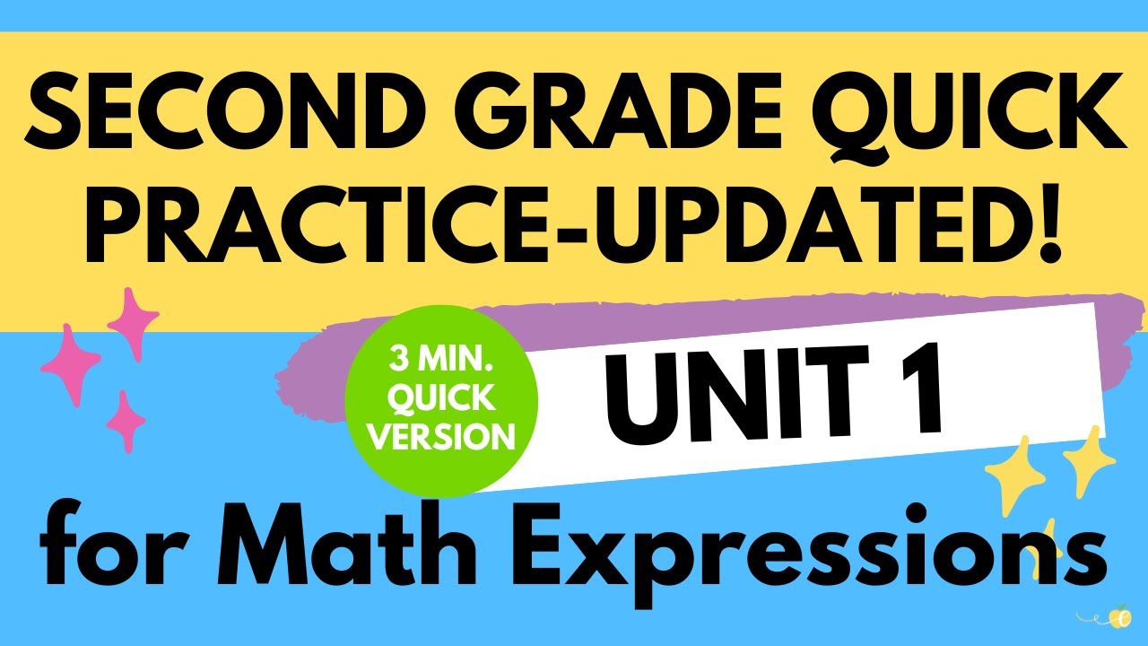 Math Expressions 2nd Grade Unit 1 Quick Practices- UPDATED QUICK VIDEO