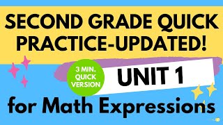 Math Expressions 2nd Grade Unit 1 Quick Practices- UPDATED QUICK VIDEO