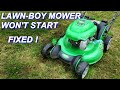 LawnBoy Mower won't start and getting it ready for the mowing season