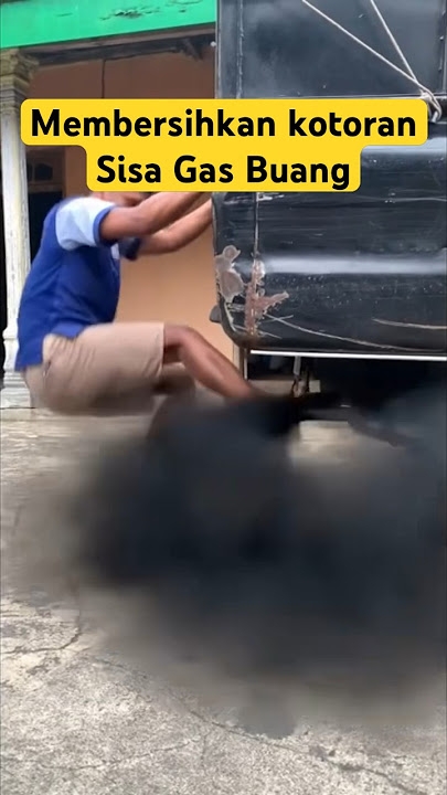 Cara bersihkan kotoran sisa gas buang (knalpot) exhaust break L300 😆 #cumidarat #l300