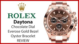 rose gold daytona chocolate dial