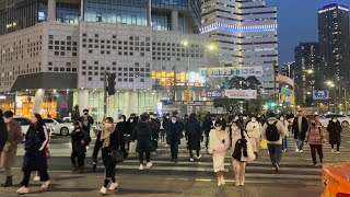【4K HDR Korea】 Walk in Seoul, Around Yongsan Station (Feb.2022)