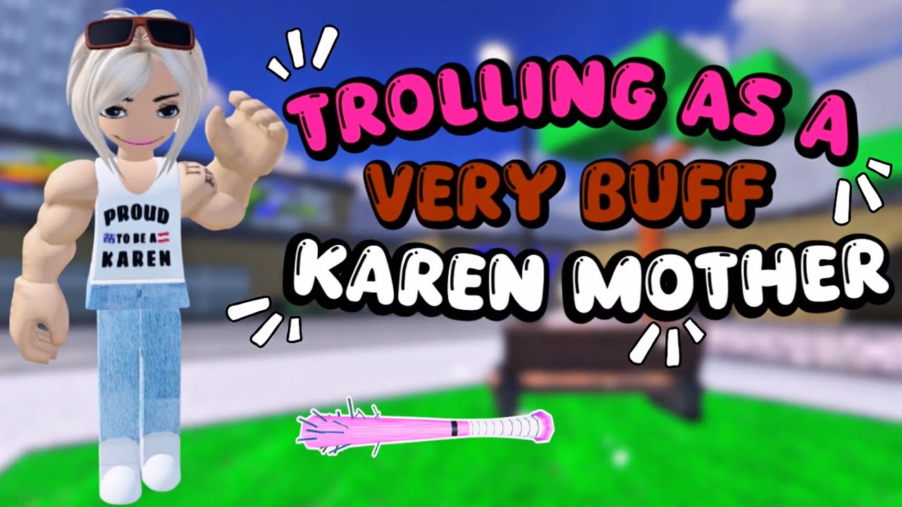 Clocking tea as a muscular Karen in ROBLOX BADDIES 