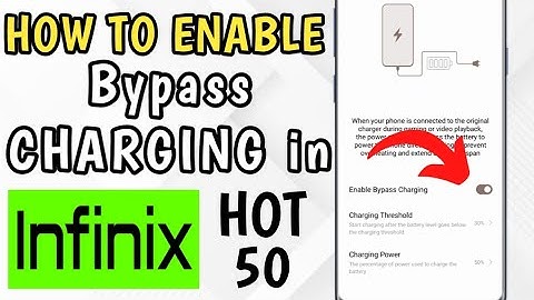HOW TO TURN ON BYPASS CHARGING ON INFINIX HOT 50 ANDROID 14