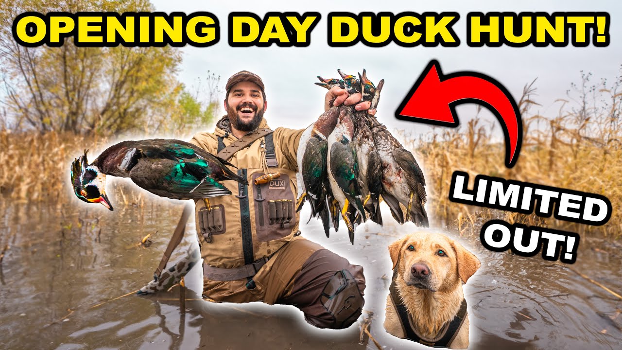OPENING DAY Duck Hunt at the LEASE!!! (Limited Out) - CATCH CLEAN COOK