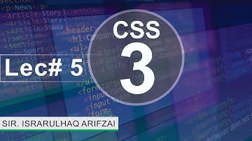 CSS Lecture No - 5 #programming #bootstrap #css #css3Noor I Technologies