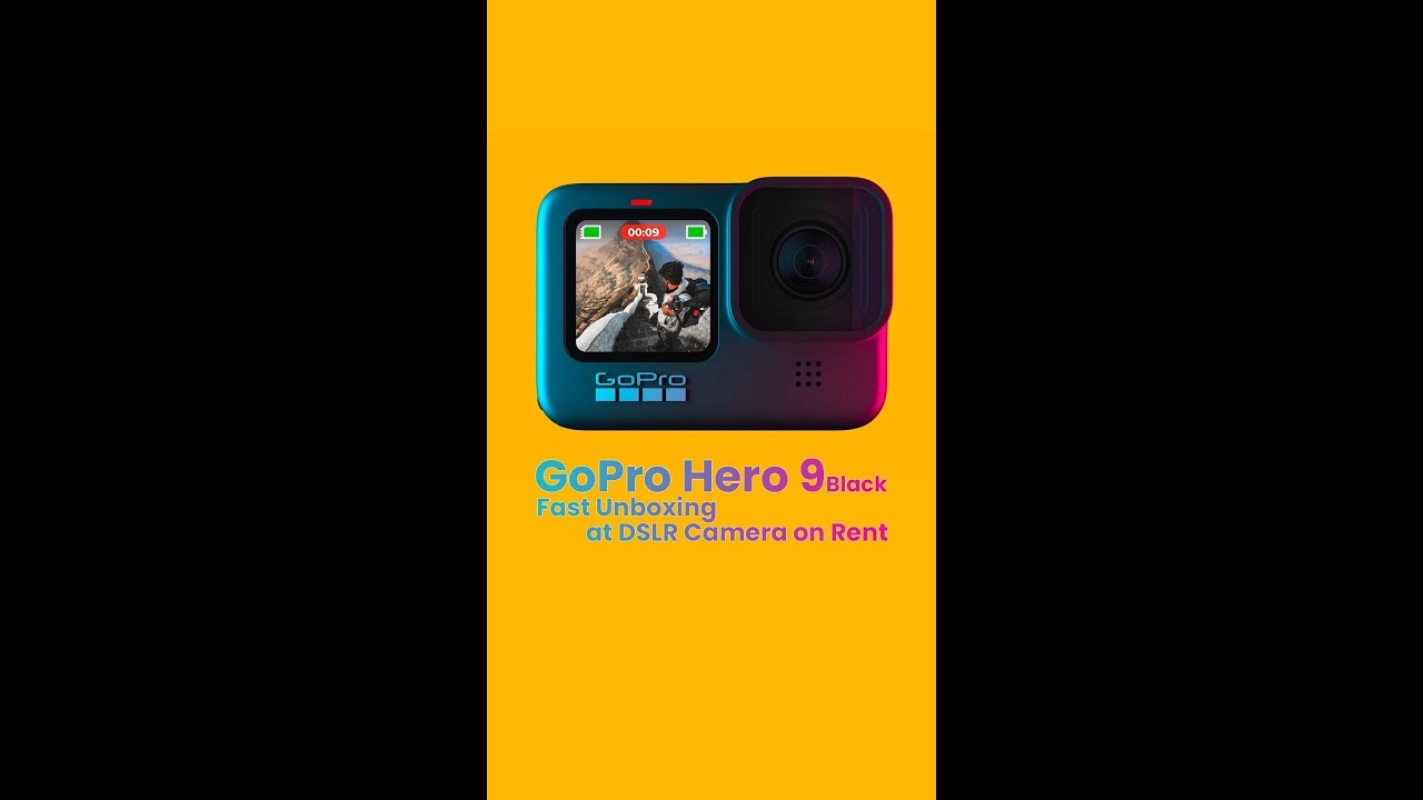 GoPro Hero 9 Black Fast Unboxing at DSLR Camera on Rent