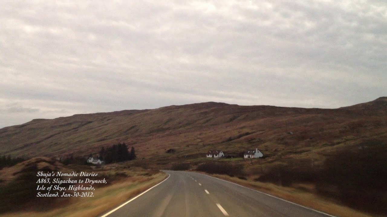 A863, Sligachan towards Drynoch, Highlands, Scotland