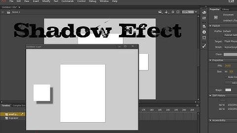023 - Animate cc - Shadow effect