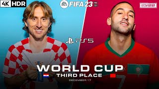 Croatia vs Morocco - World Cup 2022 - Third Place [4K HDR]