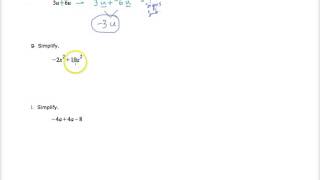 Combining Like Terms Part 2