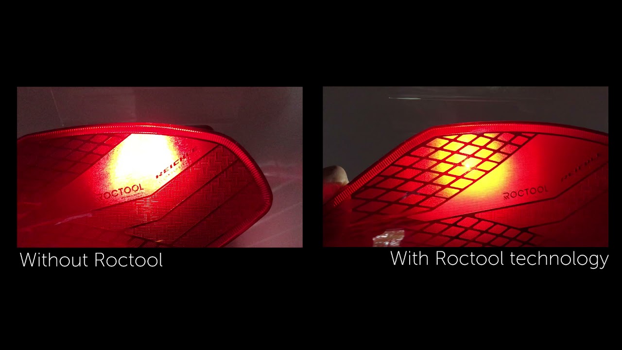 Demo lighting without & with Roctool