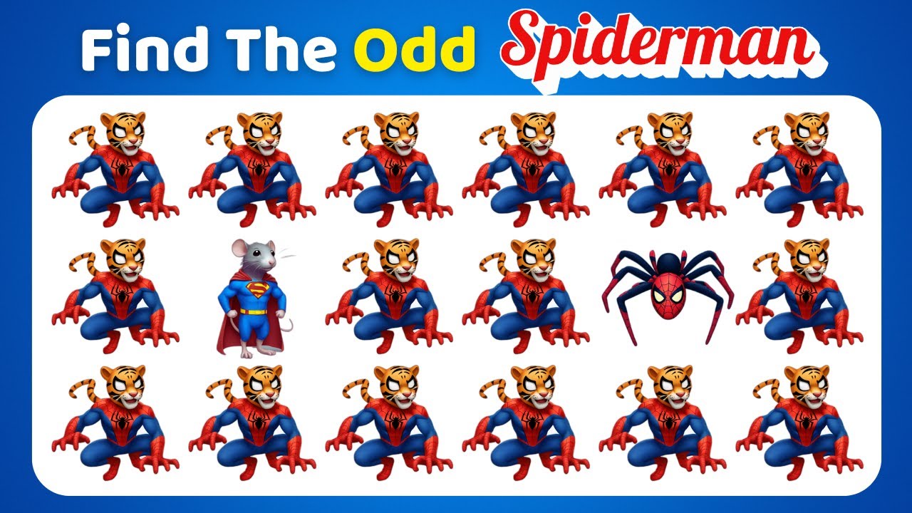 Find the Odd One Out: Marvel SUPERHEROS as Animals Edition! 🦸‍♂️🐾