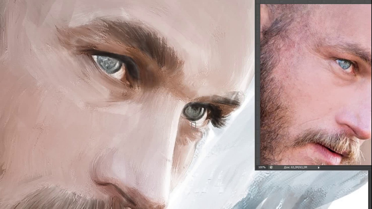 Как рисовать портрет | Рагнар Лодброк - Ragnar Lodbrok Vikings | OKSART.RU