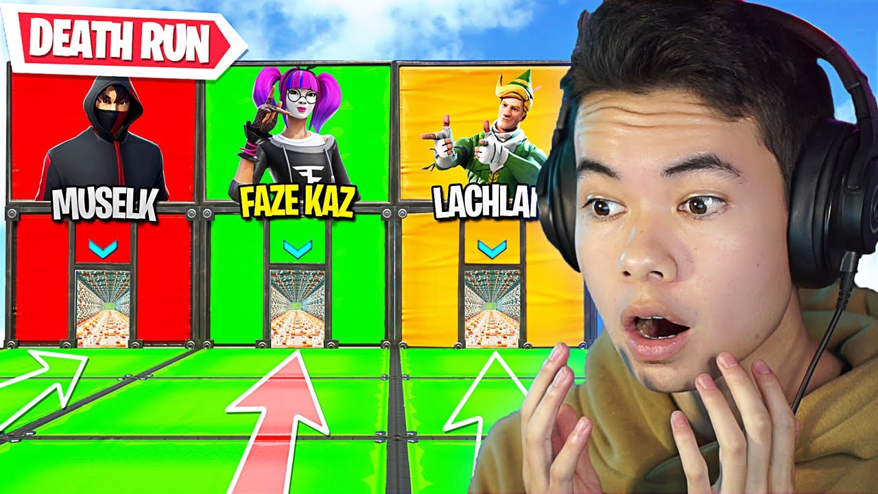 THE 2019 FORTNITE YOUTUBER DEATHRUN (I MADE IT)