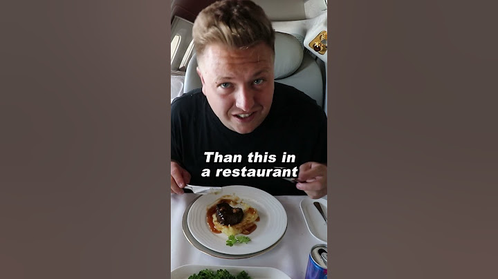 First Class Food On Emirates Flight 🥂✈️