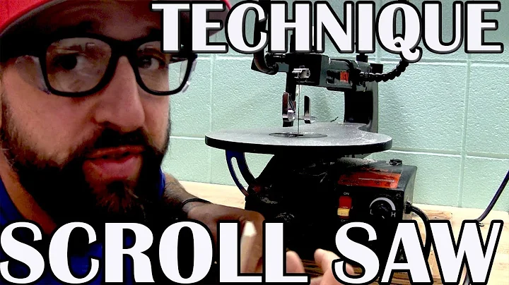 Scroll saw techniques with Timothy Rib - cutting o...