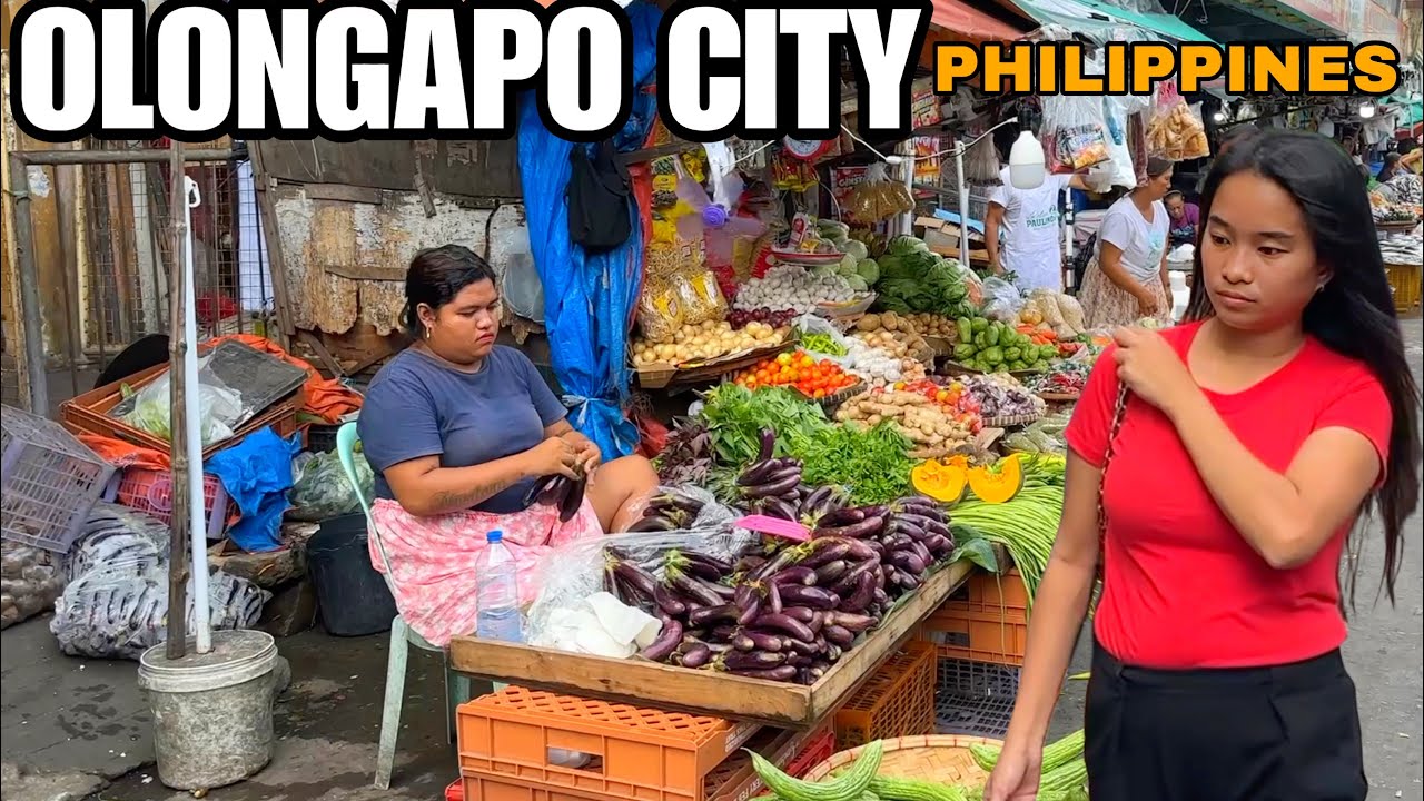 OLONGAPO CITY, PHILIPPINES-MARKET DAY TOUR in ZAMBALES PHILIPPINES [4k]
