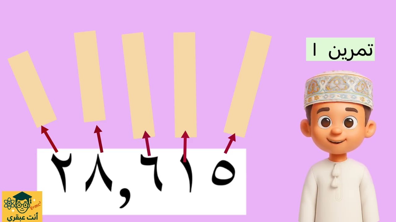 درس العدد العشري للصف الرابع