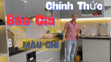 Chính Thức Báo Giá Tủ Bếp Acrylic Màu Ghi I Nội Thất Nhà Bếp TNT