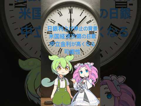 日銀利上げ停止の背景 米国経済次第の日銀利上げ、中立金利が意外に高くなる可能性 #相場見通し
