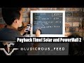 Payback Time for Tesla PowerWall2 and 5kW Solar Array