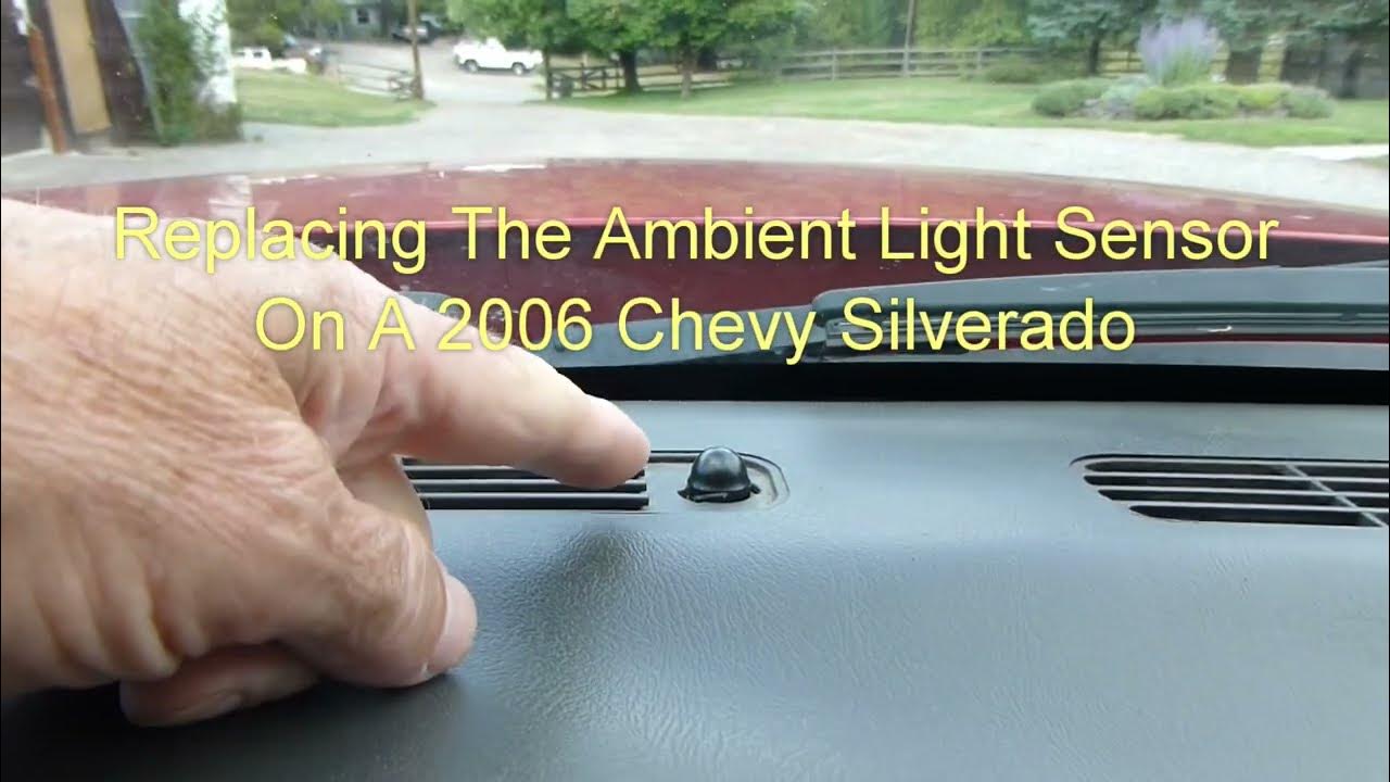How To Replace The Ambient Light Sensor On A 2006 Silverado - YouTube