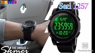 Jam Tangan Pria Digital SKMEI + BOX SKMEI EXCLUSIVE Sport LED Watch Original 1257 Water Resistant 50M